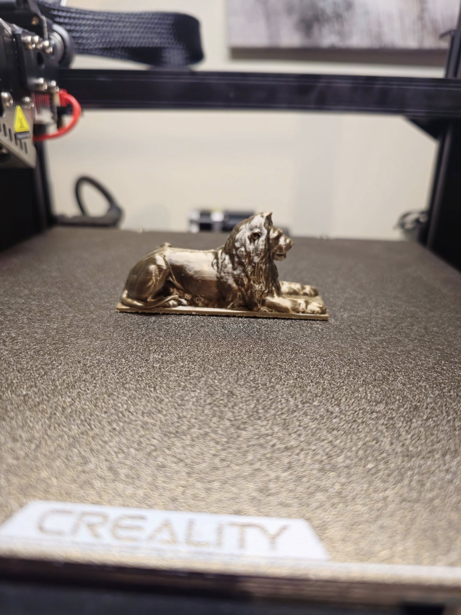 bronze lion